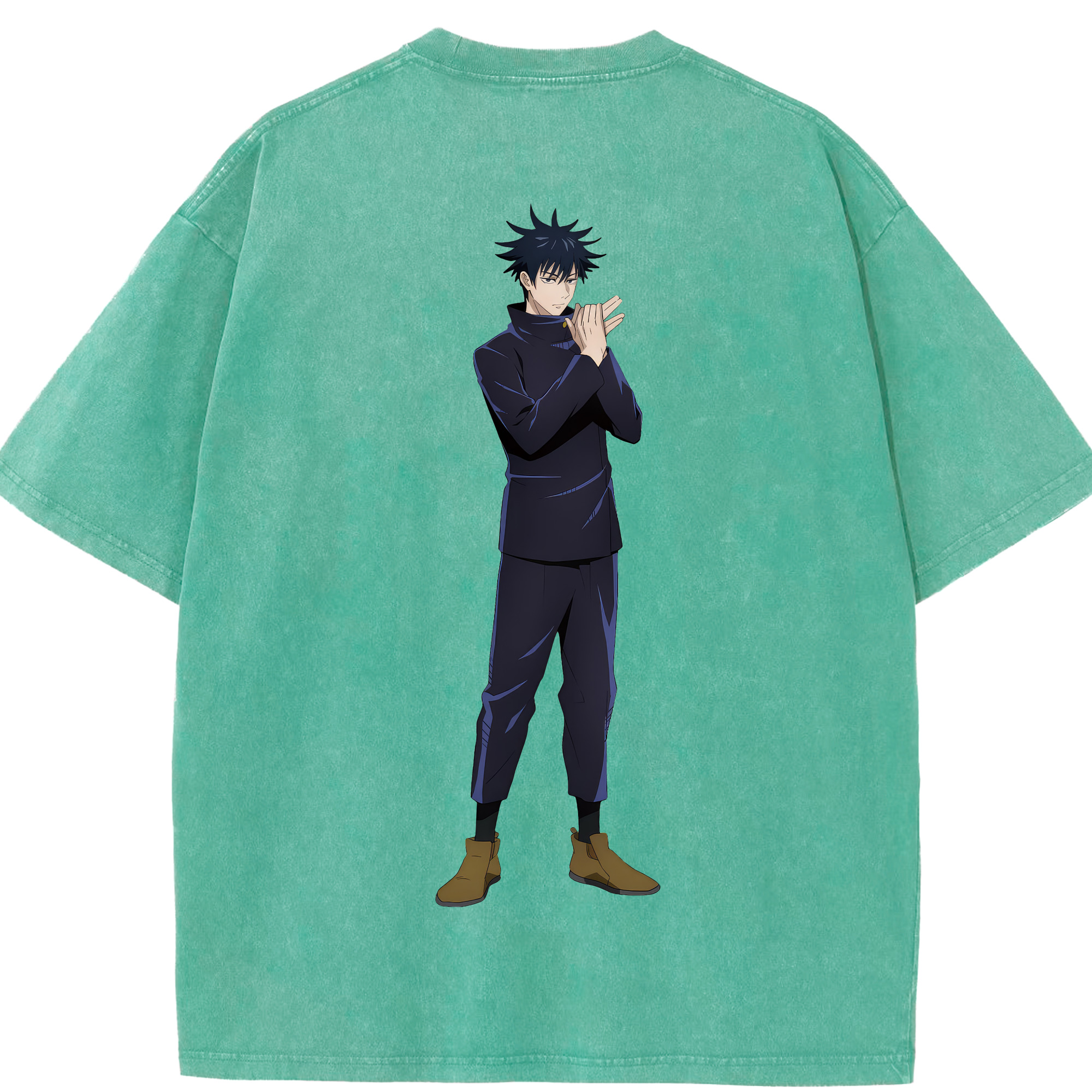 （画像用） 呪術廻戦 Jujutsu Kaisen 綿100% ヴィンテージ風 半袖Tシャツ（背面プリント）